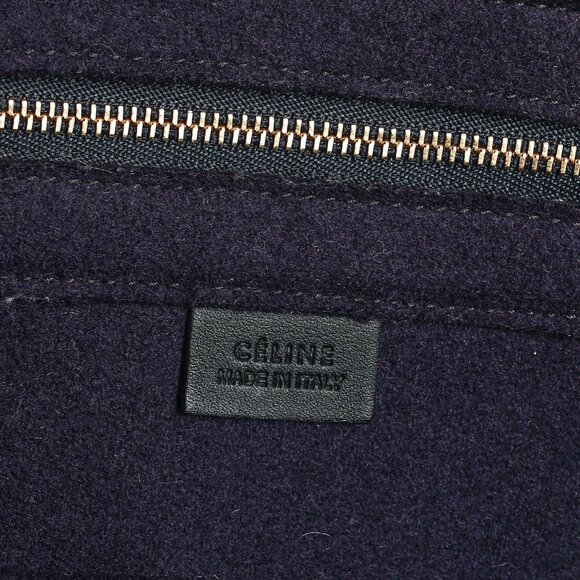 Celine Large Cabas Phantom Black Tassel Leather Tote Bag - Picture 12 of 12